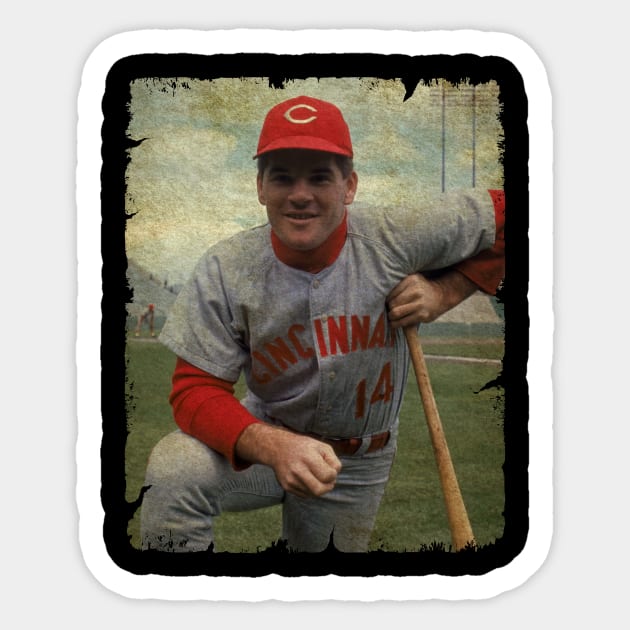 Pete Rose - Cincinnati Reds, 1963 Sticker by SOEKAMPTI